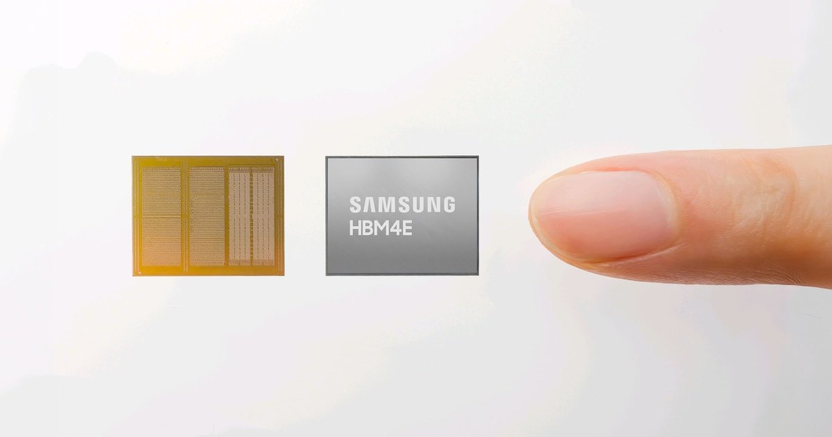 Samsung ships the first 12-layer HBM4E samples at up to 16 Gbps