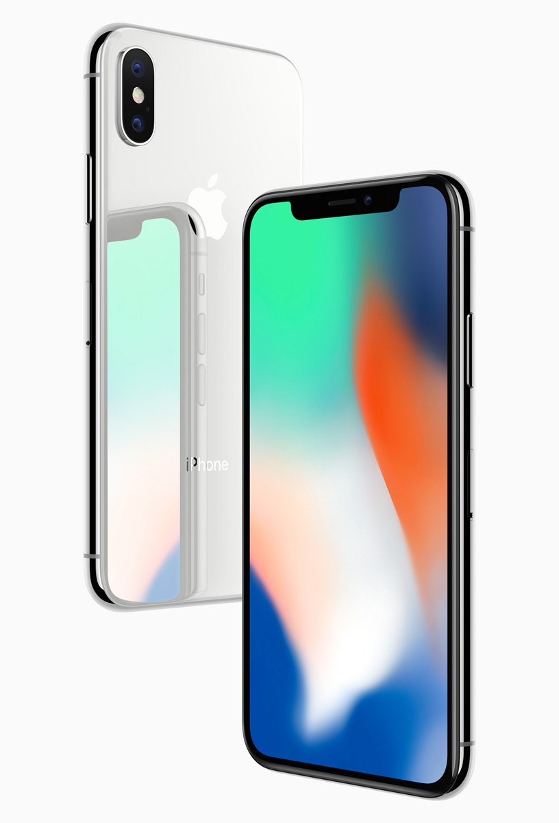 Tenth anniversary: iPhone X with Face ID and an OLED screen at $999, alongside iPhone 8