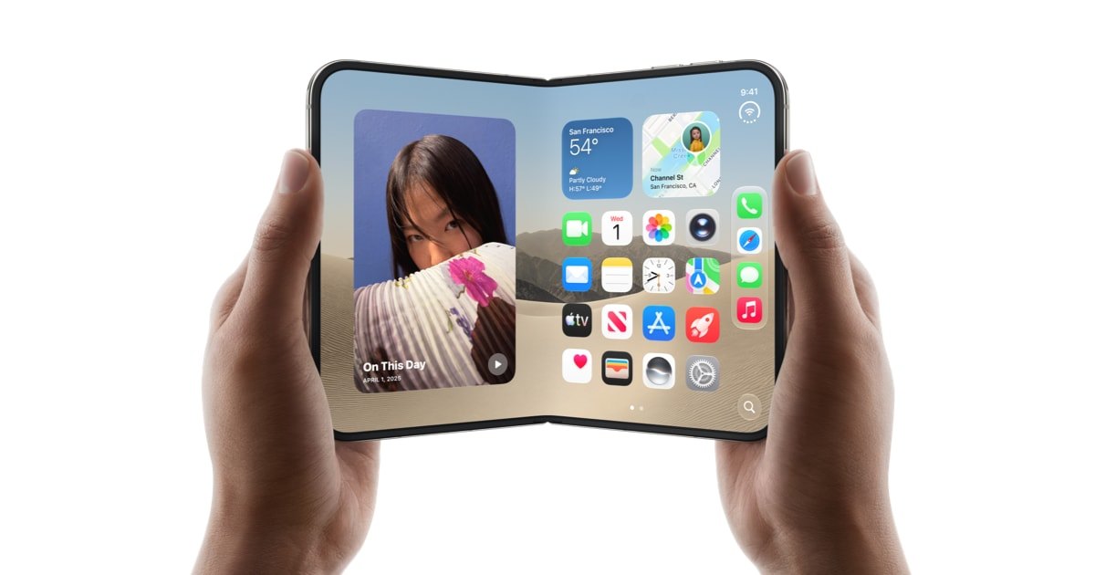 iPhone Duo, the first folding iPhone: 7.6-inch inner display, titanium, A20 Pro, from $1,999