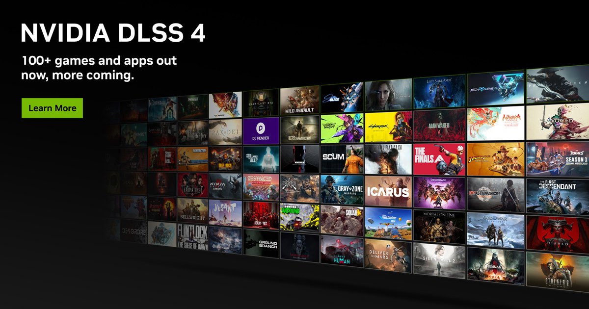 DLSS 4 Multi Frame Generation reaches over 100 games and apps