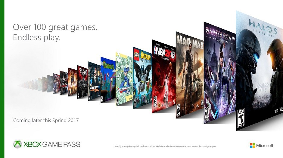 Microsoft announces Xbox Game Pass